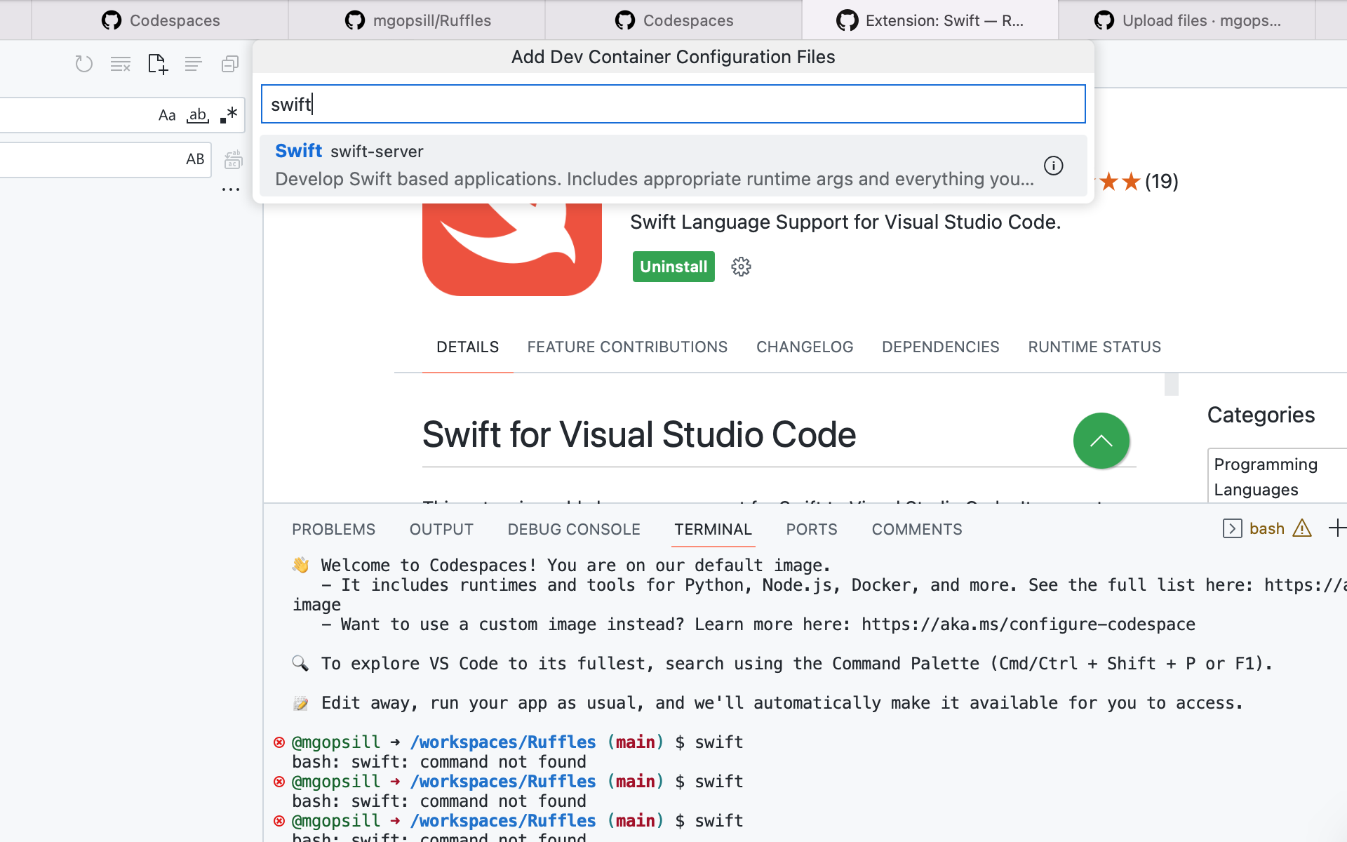 swift result