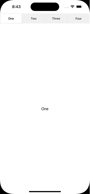 segment control navigating a page view controller