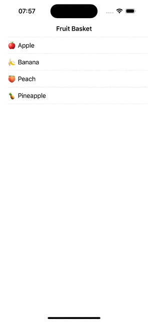 Context-menu demo UIKit